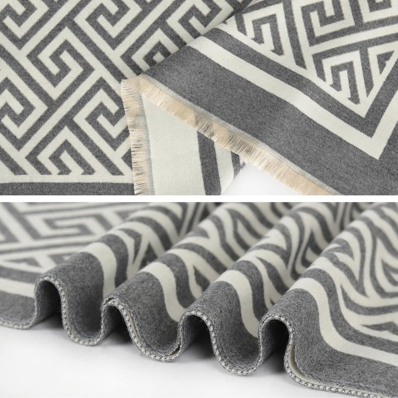 EXTREE Scarfs for Women Pashmina Silky Shawl Wrap for Evening Dressing Blanket Open Front Poncho Cape - Image 3